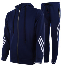 Hot sale customizable logo men casual sports suit hooded men and women running men tracksuit